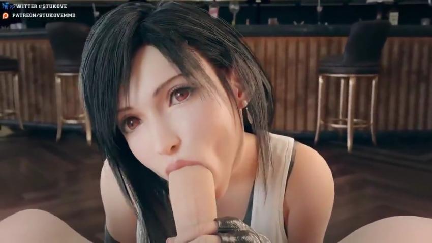 3D最终幻想：痴女蒂法独爱大鸡巴，饥渴难耐求操哭！